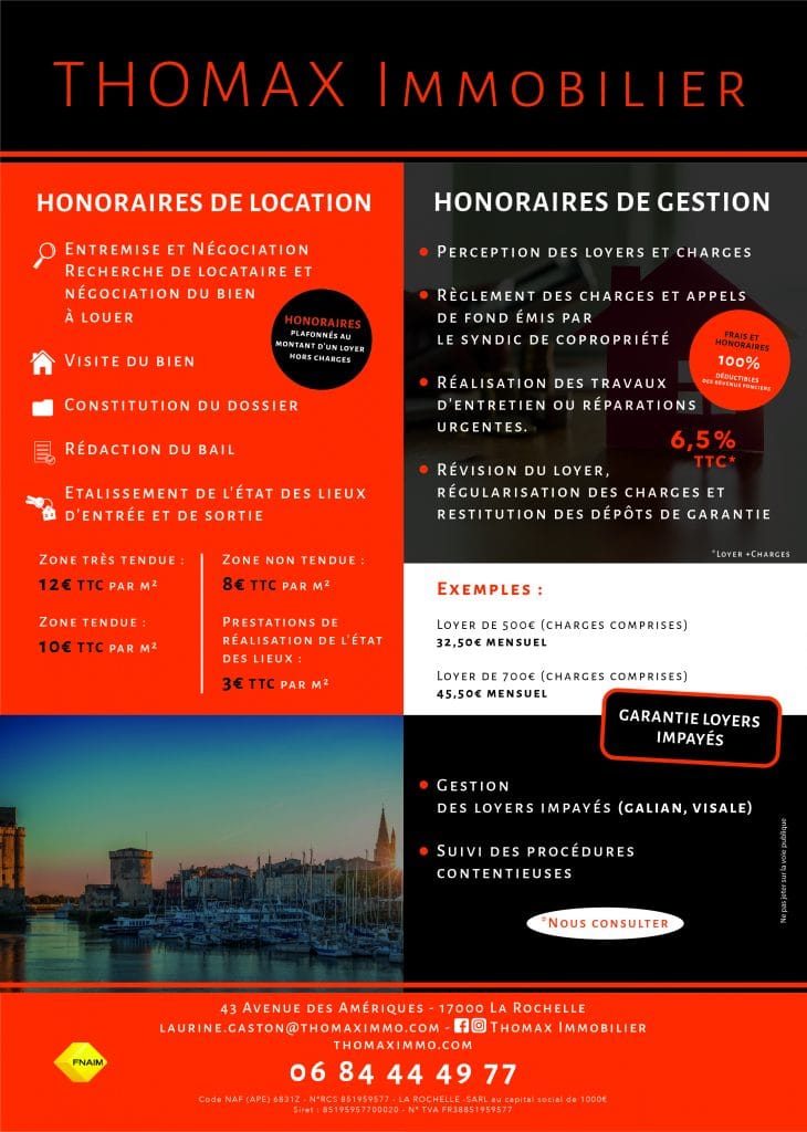 Thomax Immobilier : Plaquette Commerciale Gestion Locative Thomax Immobilier